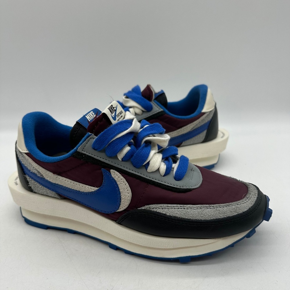 Nike DJ4877-600 Mens 6.5 Maroon Royal LDWaffle x sacai x UNDERCOVER Sneakers - Picture 1 of 10